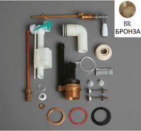 Механизм слива SIMAS для моноблочного бачка с боковой ручкой смыва D24BR — фото 1, Комплектующие для туалета