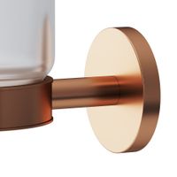 A85A34344 X-Joy, Стеклянный стакан с настенным держателем, роз. золото — фото 4, Стаканы для зубных щеток