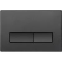 Кнопка смыва Veconi FLUSH V1, FLV1-B, 240х162х9, пластик, черный матовый — фото 1, Кнопки смыва