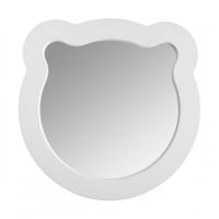Зеркало КАСПЕР МИШКА, фигурное, белый матовый 1A283502CRE20 — фото 1, Зеркала в ванную комнату