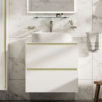 Тумба под раковину Allen Brau Activity 70 1.34011.WM белый матовый/олива браш — фото 4, Тумбы под раковину