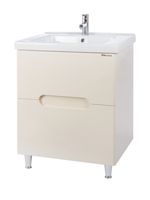 Андрэа-80 тумба 2 ящ. бежевый 4639013110077 — фото 1, Тумбы под раковину