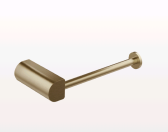 Бумагодержатель, Gessi, Rilievo, без крышки, ширина, мм-168, глубина, мм-82, высота, мм-28, тип установки-настенный, цвет-Warm Bronze Brushed PVD арт-59455.726 — фото 1, Держатели туалетной бумаги