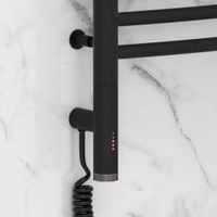 Полотенцесушитель электрический Сунержа Богема 3.0 выгнутая 1200х500 МЭМ левый Тёмный титан муар 15-5802-1250 — фото 2, Электрические полотенцесушители