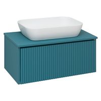 Тумба подвесная MONACO 80 /аквамарин/ AQUA DE MARCO 2080AQMON — фото 5, Тумбы под раковину