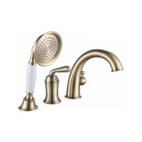 Смеситель на борт ванны Rose R0212Q, бронза — фото 1, Смесители на борт ванны