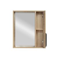 Зеркало со шкафом VIANT КЕЛЬН 60 подвесное светлое дерево арт-VKEL60SD-ZSH — фото 3, Зеркальные шкафы в ванную