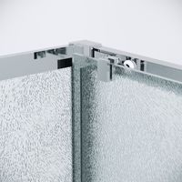 Душевое ограждение Grossman Cosmo 100.K33.02.100.10.02-200.K33.02.100.10.02 (100х100х195) раздвижная(левая),хром,стекло шиншилла,2 места арт-120.K33.02.1010.10.02 — фото 5, Квадратные душевые уголки