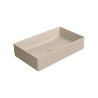 KUBE X 60x37 без перелива бежевый матовый арт-945308 — фото 2, Раковины накладные