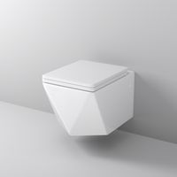 Унитаз подвесной Grossman Cristal GR-4481 (520х360х350) безободковый,белый с толстой крышкой,микролифт,1 место — фото 1, Подвесные унитазы