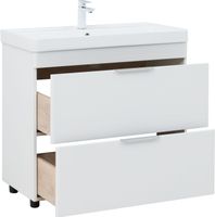 Товар: Тумба с раковиной Aquanet Ирис new 90 напольная 2 ящ. цв.белый глянец 00342094 - фото 8 Тумба с раковиной Aquanet Ирис new 90 напольная 2 ящ. цв.белый глянец 00342094 — фото 8, Тумбы с раковиной