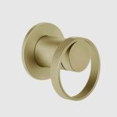 Смеситель для душа, Gessi, Anello, на 1 потребитель, тип открывания воды-однорычажный, тип регулирования воды-керамический картридж, монтаж-настенный встраиваемый, отверстия для монтажа-1, внутренняя часть-необходимо заказать, цвет-Brushed Brass PVD арт-63409.727 — фото 1, Смеситель для душа