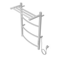 Полотенцесушитель электрический AZARIO VERONA 400/600 3 секции, с полкой, диммер справа, белый арт-AZ04846PW — фото 1, Электрические полотенцесушители