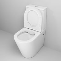 Унитаз напольный Grossman Color (620х365х810) безободковый,белый матовый с тонкой крышкой,микролифт,2 места арт-GR-4480MS — фото 3, Напольные унитазы