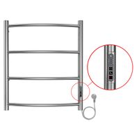 Полотенцесушитель электрический AZARIO VERONA 500/600 4 секции, диммер справа, хром арт-AZ04856 — фото 3, Электрические полотенцесушители