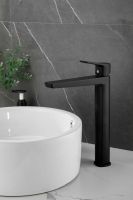 Смеситель для накладной раковины BELZ, черный, арт-B11715-7 — фото 2, Смесители для раковины