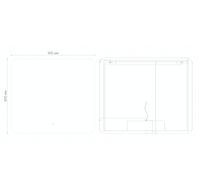 Зеркало ELEGANS-норма (900*800*45) LED с сенсорным выключателем и подогревом 179080 — фото 2, Зеркала в ванную комнату