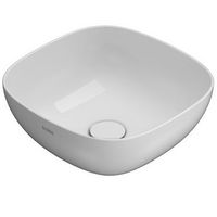 Раковина GLOBO T-EDGE на столешницу без отверстий цвет белый B6Q38BI — фото 1, Раковины накладные