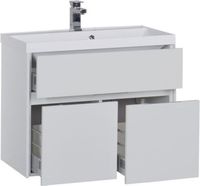 Тумба с раковиной Aquanet Латина 80 белый (Classica) арт-00281150 — фото 1, Тумбы с раковиной