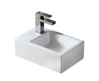 Раковина Azario 37х23,5х12,5 левая, белая арт-AZ4331-A — фото 2, Раковины встраиваемые сверху