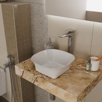 Раковина чаша D&K Berlin DT1431016, белый — фото 1, Раковины накладные