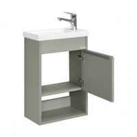 Тумба-умывальник ХОУП 40, 1 дв., подвесная, хаки (под раковину МИРАНДА 40) 1A287101HP9D0 — фото 4, Тумбы под раковину