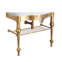 BELLA Консоль напольная 100 см. с решеткой, бронза 20697 — фото 1, Консоли для раковины