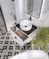 Столешница "НОРМА-60 см" черная (искусственный камень) 506003 — фото 3, Столешницы под раковину