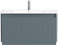 Тумба под раковину Allen Brau Gravity 100 1.370018.BGM синий матовый — фото 4, Тумбы под раковину