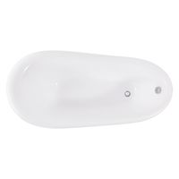 Ванна EDELWEISS 170 см из литьевого мрамора NOVA GEL с белыми ножками/ Aqua de Marco 1170WWEDE_GEL — фото 5, Ванны