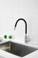 Смеситель для кухни с гибким изливом BELZ , сатин арт-B73809-1 — фото 2, Смесители для кухни