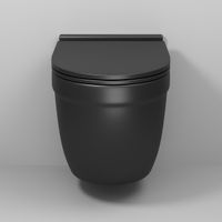 Товар: Унитаз подвесной Grossman (520*360*410) безободковый,черный матовый с тонкой крышкой,микролифт,смыв торнадо,1 место арт-GR-4483BMSQ - фото 5 Унитаз подвесной Grossman (520*360*410) безободковый,черный матовый с тонкой крышкой,микролифт,смыв торнадо,1 место арт-GR-4483BMSQ — фото 5, Подвесные унитазы