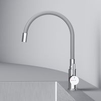 F85B07605 X-Joy S, смеситель для кухни с гибким изливом, серый/хром — фото 4, Смесители для кухни