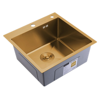 Кухонная мойка Splenka S701.5050.03, золотой сатин — фото 1, Кухонные мойки