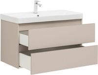 Тумба с раковиной Aquanet Вега 2.0 90 2 ящ. цв.бежевый (раковина Ирис) арт-00344753 — фото 7, Тумбы с раковиной