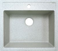 Кухонная мойка AZARIO Litos 570x505x200 искусственный мрамор, цвет Светло серый арт-CS00078328 — фото 4, Кухонные мойки