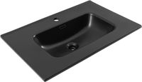 Раковина Aquanet Flat 70 черная матовая арт-00329254 — фото 5, Раковины встраиваемые сверху
