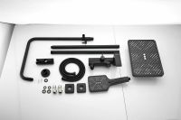 Душевая система с тропическим душем и смесителем BELZ, черная, арт-B24507-7 — фото 8, Душевые стойки