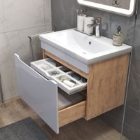 Тумба под раковину VIGO Grani 70 подвесная дуб золотой арт-165 дуб золотой — фото 3, Тумбы под раковину