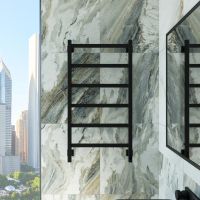 Полотенцесушитель электрический Grota Soffi K 530х1000 черный Soffi K 530х1000 RAL9005 EL — фото 3, Электрические полотенцесушители