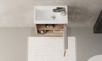 Тумба-умывальник ХОУП 40, 1 дв., подвесная, орех (под раковину МИРАНДА 40) 1A287101HP6C0 — фото 10, Тумбы под раковину