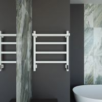 Товар: Полотенцесушитель электрический Grota Lore 530х600 белый Lore 530х600 RAL9016 EL - фото 3 Полотенцесушитель электрический Grota Lore 530х600 белый Lore 530х600 RAL9016 EL — фото 3, Электрические полотенцесушители