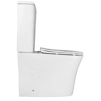 Унитаз-компакт Azario ANTEO SQUARE 385х630х820 напольный, безободковый, с быстросъемным сиденьем микролифт арт-AZ-1218A — фото 11, Напольные унитазы