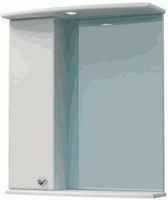 шкаф-зеркало Пион 50С белый правый арт-MFR79326WT — фото 1, Зеркальные шкафы в ванную