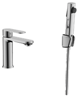 Смеситель для раковины с гигиеническим душем BELZ, хром, арт-B12713 — фото 1, Смесители для раковины