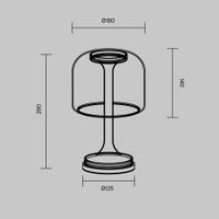 Товар: Настольный светильник Maytoni MOD286TL-L8G3K - фото 7 Настольный светильник Maytoni MOD286TL-L8G3K — фото 7, Настольные лампы