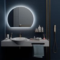 Зеркало с LED-подсветкой MOON (70*90) /AQUA DE MARCO Moon70/90 — фото 8, Зеркала в ванную комнату
