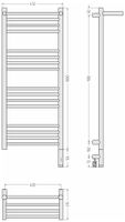 Товар: Полотенцесушитель электрический Сунержа Богема 3.1 с полкой 1000х400 МЭМ правый Без покрытия 00-6007-1040 - фото 3 Полотенцесушитель электрический Сунержа Богема 3.1 с полкой 1000х400 МЭМ правый Без покрытия 00-6007-1040 — фото 3, Электрические полотенцесушители