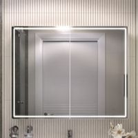 Зеркальный шкаф VIGO Geometry Classic 100 подвесной белый (119) — фото 2, Зеркальные шкафы в ванную