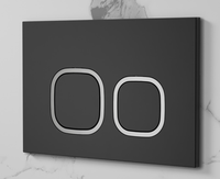 Кнопка CR01BK смыва для инсталляций Ceruttispa (черная, матовая) — фото 1, Кнопки смыва